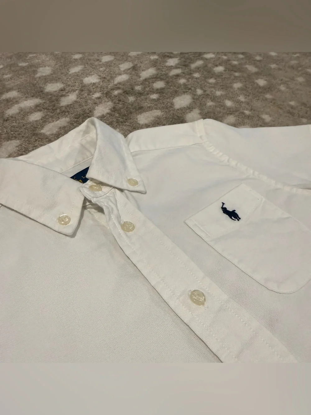 Bundle (4) Ralph Lauren/Calvin Klein Short-Sleeve Button-Down Shirts. Size 5